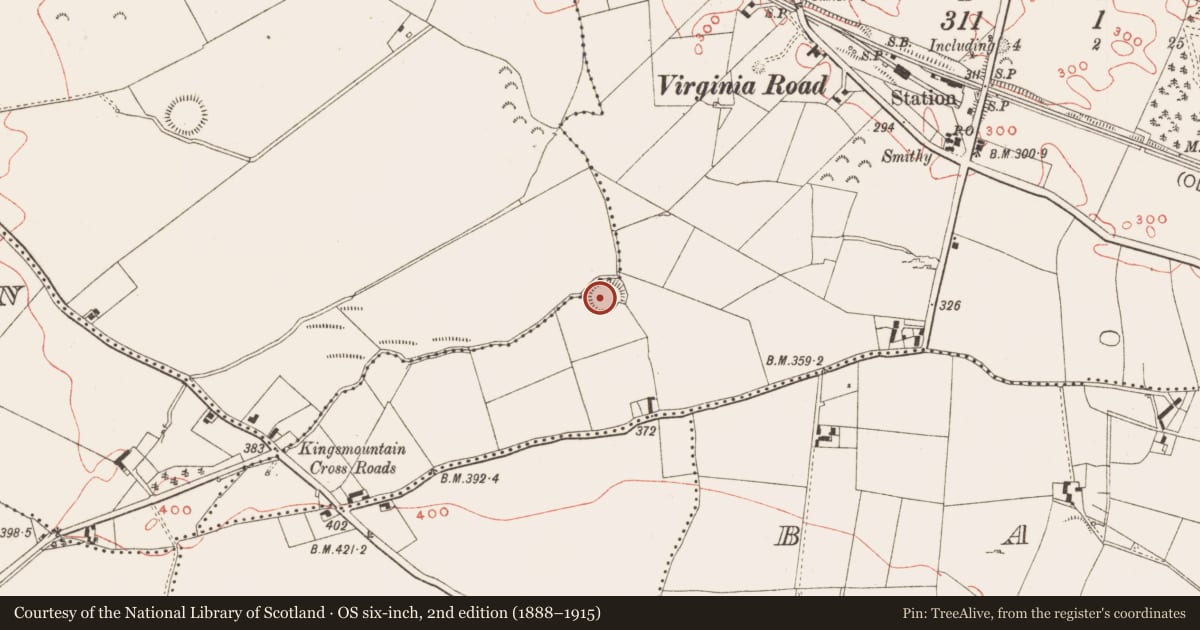 Ordnance Survey six-inch map, 2nd edition (1888–1915) covering the location of Ringfort - rath, Clonasillagh, Pottlereagh, County Meath, with a pin at the register's coordinates