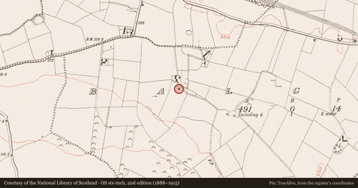 Ordnance Survey six-inch map, 2nd edition (1888–1915) covering the location of Ringfort - rath, Balgree, County Meath, with a pin at the register's coordinates