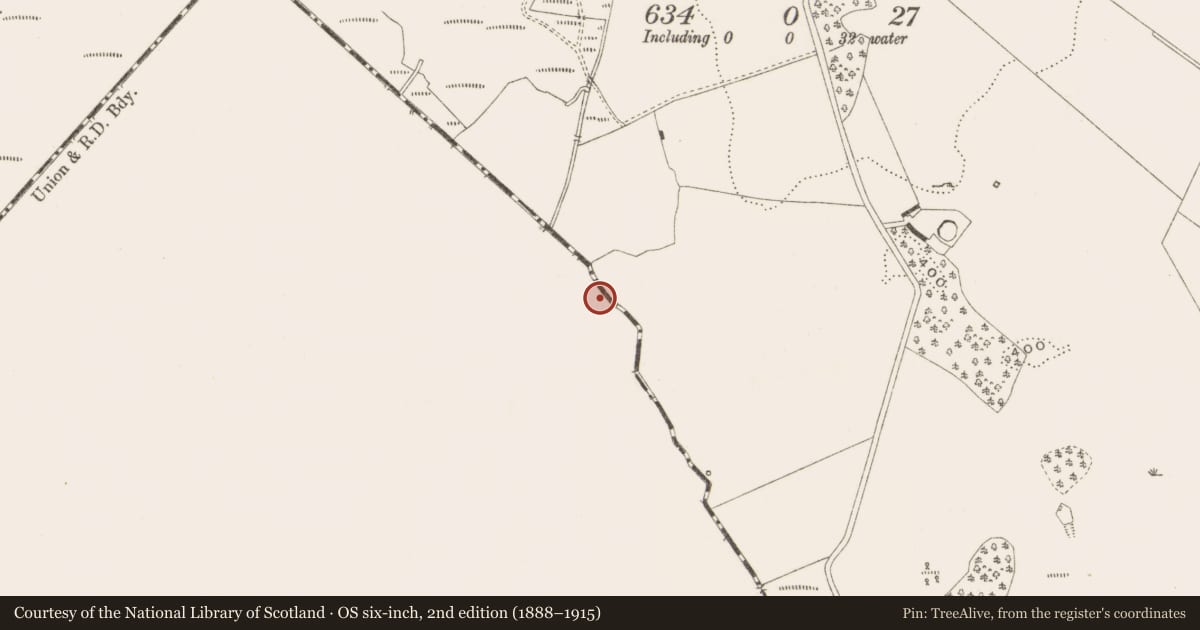 Ordnance Survey six-inch map, 2nd edition (1888–1915) covering the location of Ritual site - holy well, Feegat, County Meath, with a pin at the register's coordinates