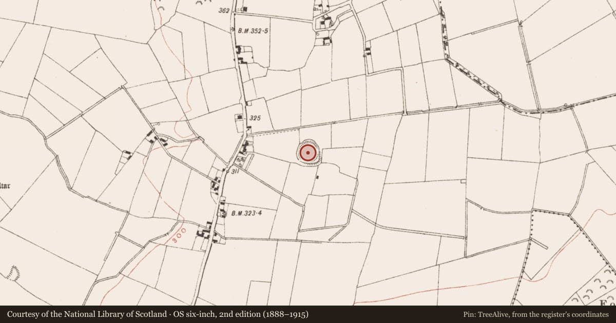 Ordnance Survey six-inch map, 2nd edition (1888–1915) covering the location of Ringfort - rath, Rathkenny, County Meath, with a pin at the register's coordinates