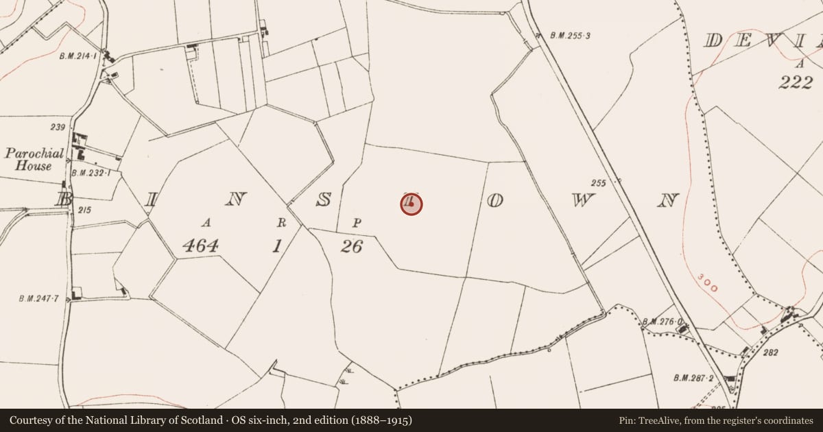 Ordnance Survey six-inch map, 2nd edition (1888–1915) covering the location of Ringfort - rath, Lobinstown, County Meath, with a pin at the register's coordinates