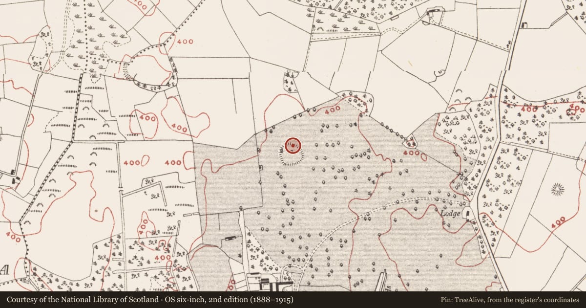 Ordnance Survey six-inch map, 2nd edition (1888–1915) covering the location of House - indeterminate date, Baltrasna, County Meath, with a pin at the register's coordinates