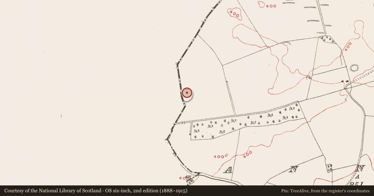 Ordnance Survey six-inch map, 2nd edition (1888–1915) covering the location of Ringfort - rath, Annagh, County Meath, with a pin at the register's coordinates
