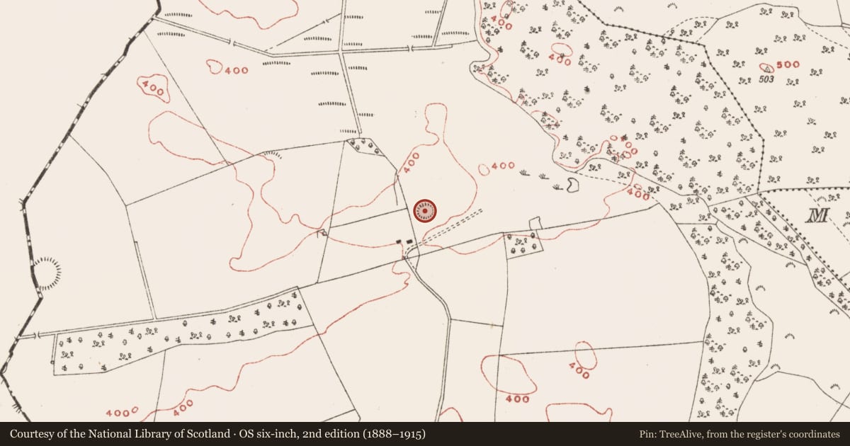 Ordnance Survey six-inch map, 2nd edition (1888–1915) covering the location of Ringfort - rath, Annagh, County Meath, with a pin at the register's coordinates
