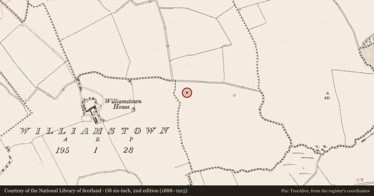 Ordnance Survey six-inch map, 2nd edition (1888–1915) covering the location of Ringfort - rath, Balrath, County Meath, with a pin at the register's coordinates