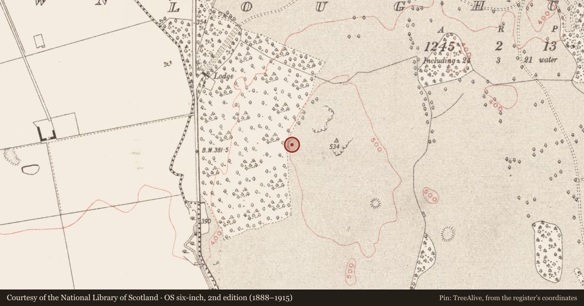 Ordnance Survey six-inch map, 2nd edition (1888–1915) covering the location of Ringfort - rath, Loughcrew, County Meath, with a pin at the register's coordinates
