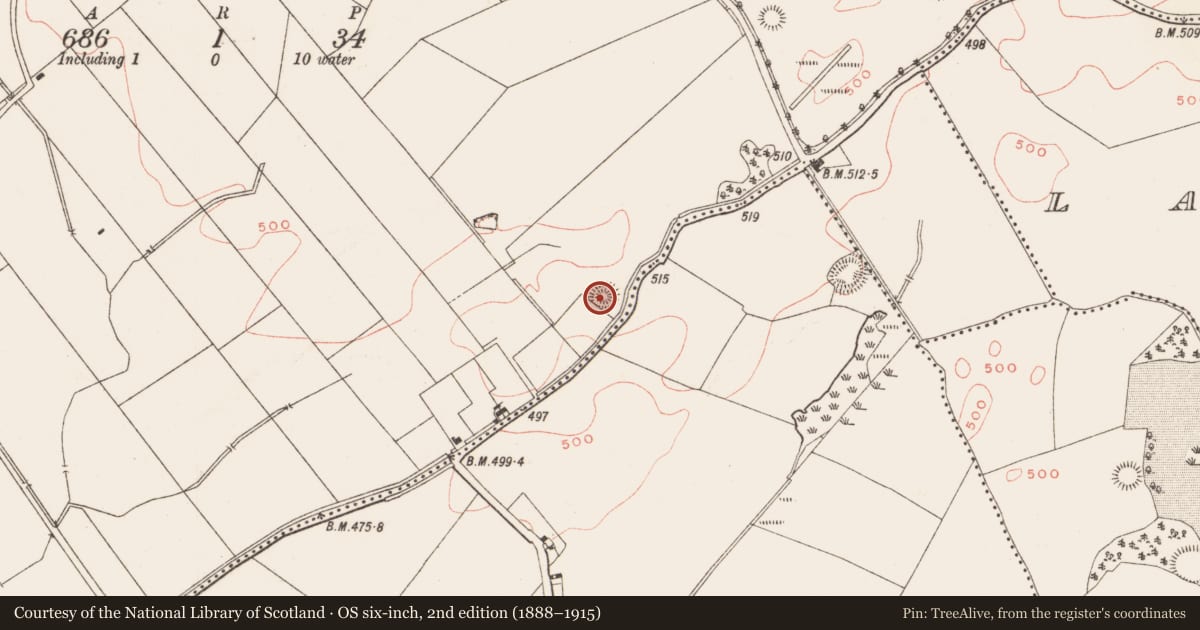 Ordnance Survey six-inch map, 2nd edition (1888–1915) covering the location of Ringfort - rath, Galmoystown, County Meath, with a pin at the register's coordinates