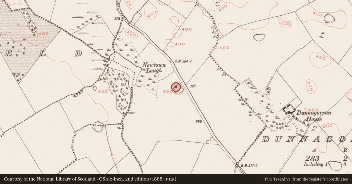 Ordnance Survey six-inch map, 2nd edition (1888–1915) covering the location of House - indeterminate date, Newtown, County Meath, with a pin at the register's coordinates