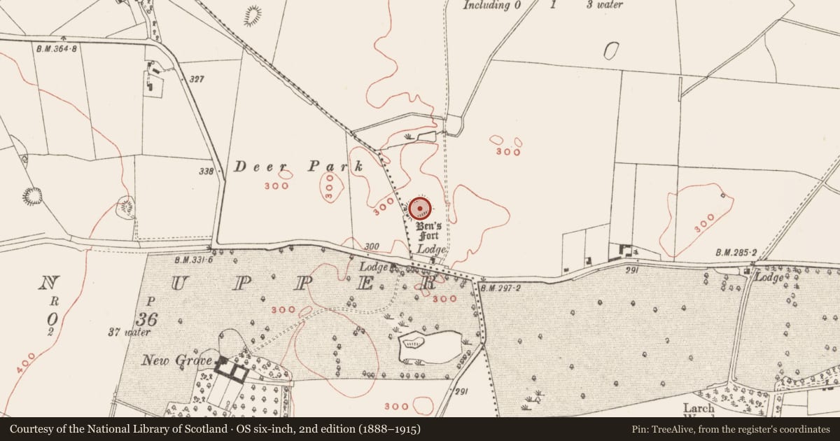 Ordnance Survey six-inch map, 2nd edition (1888–1915) covering the location of Moated site, Balnagon Lower, County Meath, with a pin at the register's coordinates