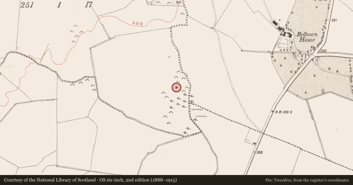 Ordnance Survey six-inch map, 2nd edition (1888–1915) covering the location of Ringfort - rath, Carrick, County Meath, with a pin at the register's coordinates
