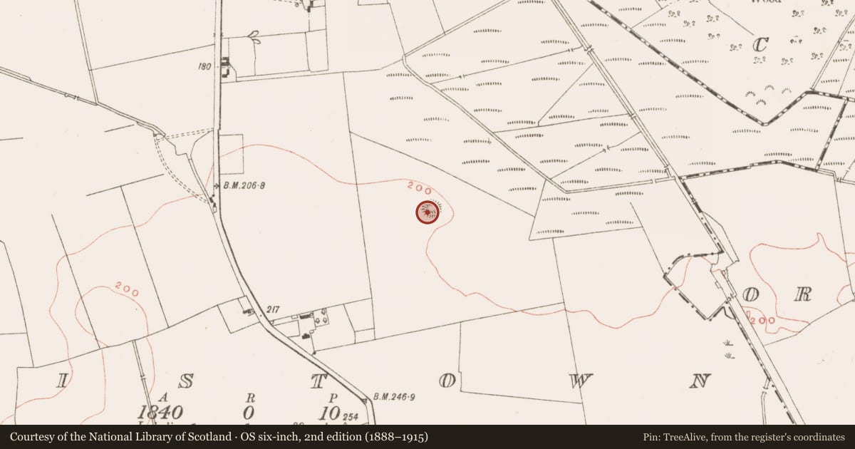 Ordnance Survey six-inch map, 2nd edition (1888–1915) covering the location of Ringfort - rath, Baile Órthaí, County Meath, with a pin at the register's coordinates