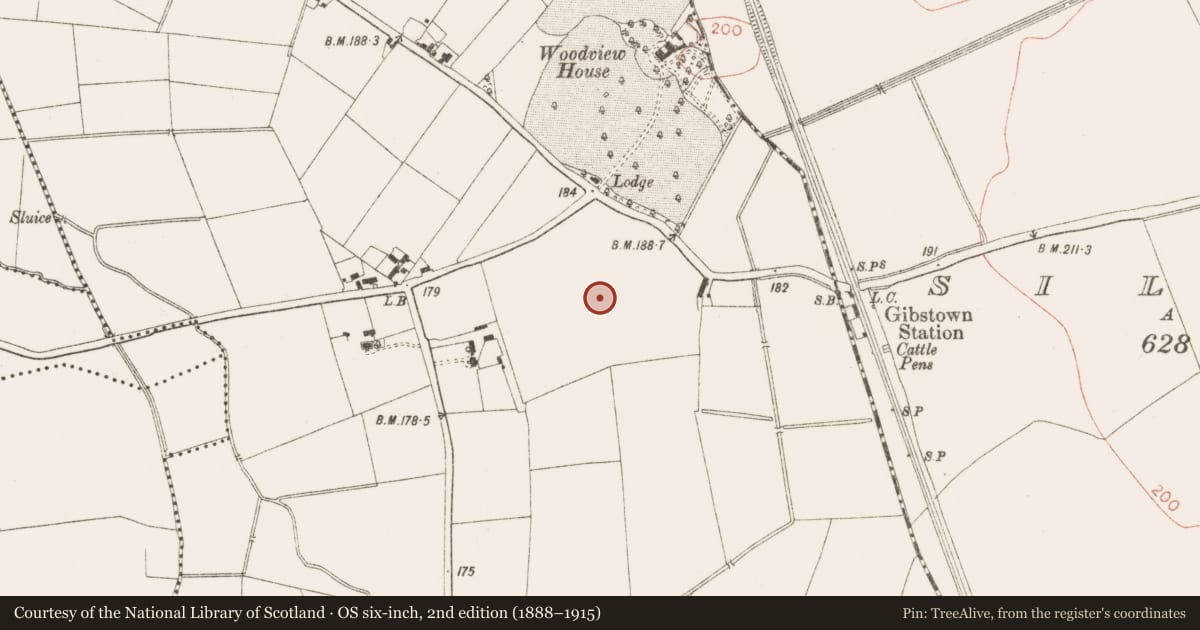 Ordnance Survey six-inch map, 2nd edition (1888–1915) covering the location of Excavation - miscellaneous, Randalstown, County Meath, with a pin at the register's coordinates