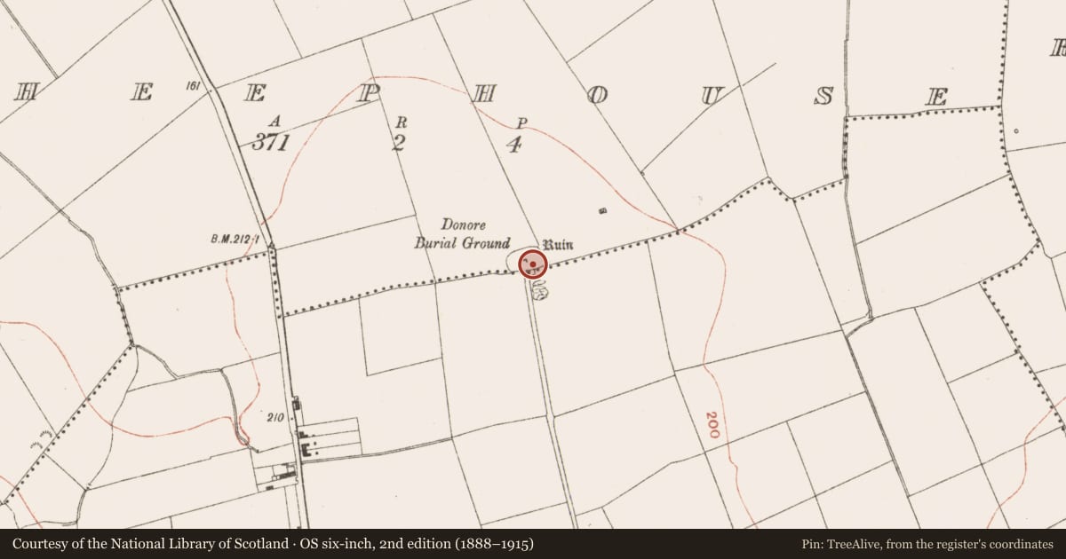 Ordnance Survey six-inch map, 2nd edition (1888–1915) covering the location of Church, Sheephouse, County Meath, with a pin at the register's coordinates