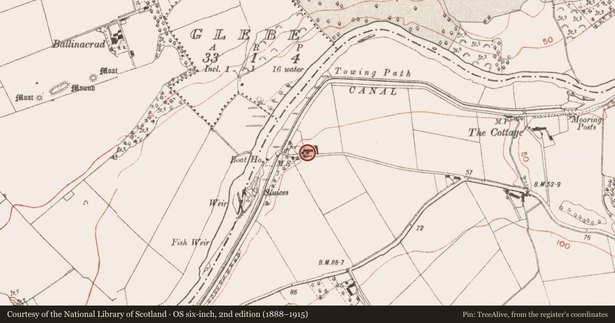 Ordnance Survey six-inch map, 2nd edition (1888–1915) covering the location of House - 17th century, Stalleen, County Meath, with a pin at the register's coordinates