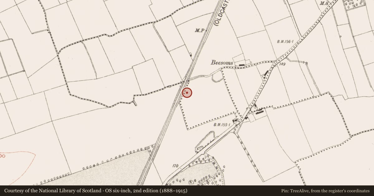 Ordnance Survey six-inch map, 2nd edition (1888–1915) covering the location of Excavation - miscellaneous, Lagavooren, County Meath, with a pin at the register's coordinates
