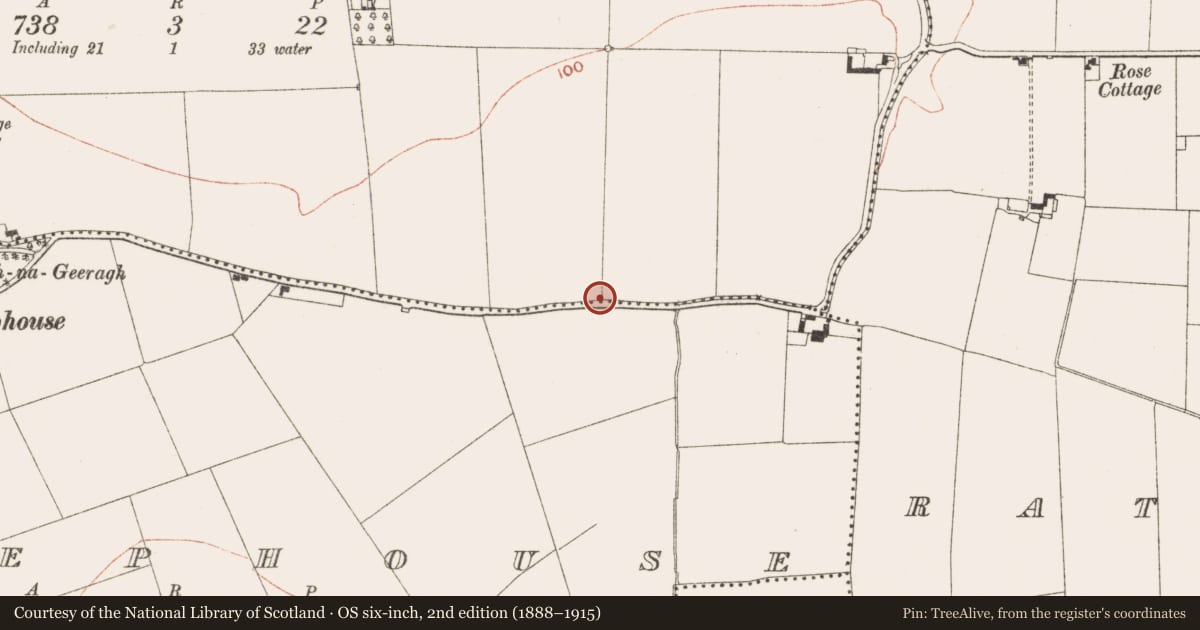 Ordnance Survey six-inch map, 2nd edition (1888–1915) covering the location of Excavation - miscellaneous, Oldbridge, County Meath, with a pin at the register's coordinates