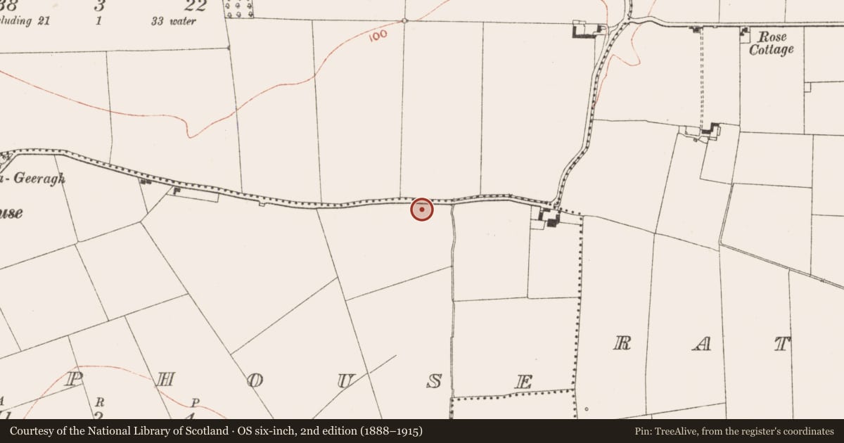 Ordnance Survey six-inch map, 2nd edition (1888–1915) covering the location of Kiln, Sheephouse, County Meath, with a pin at the register's coordinates