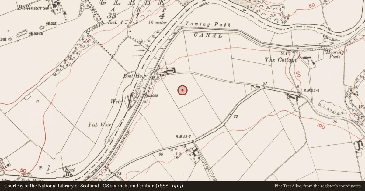 Ordnance Survey six-inch map, 2nd edition (1888–1915) covering the location of Enclosure, Stalleen, County Meath, with a pin at the register's coordinates