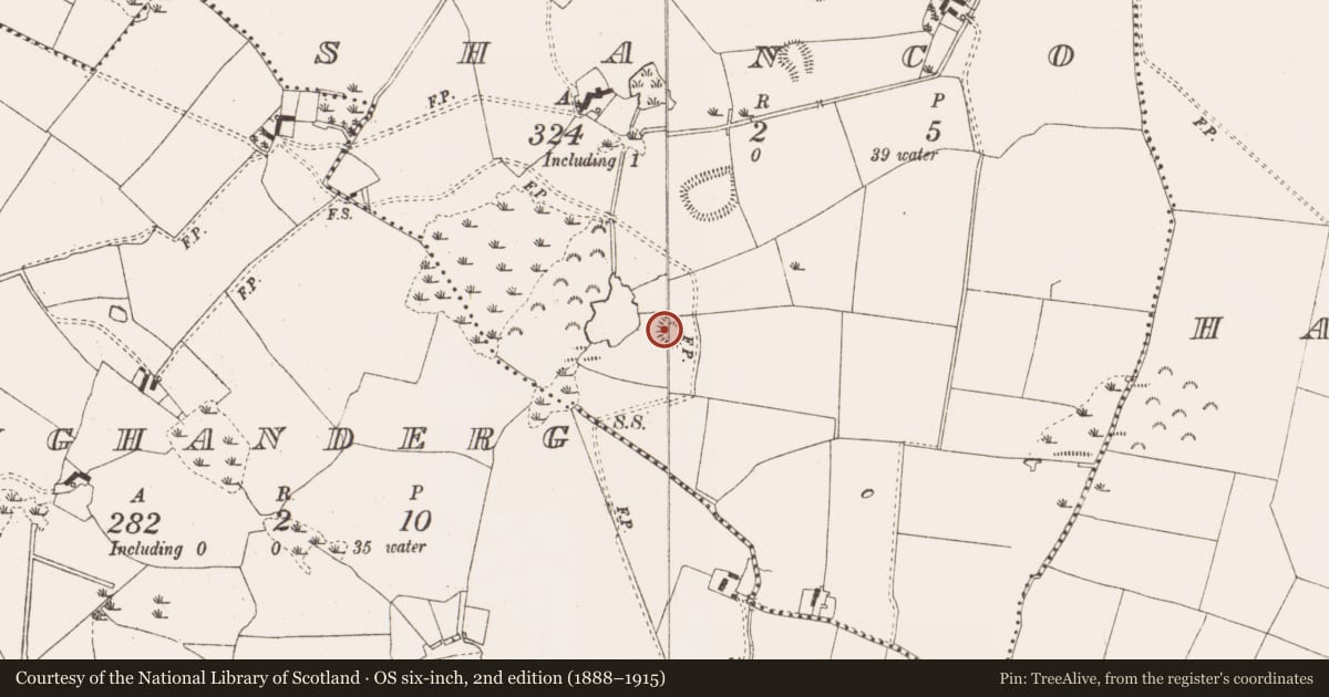Ordnance Survey six-inch map, 2nd edition (1888–1915) covering the location of Ringfort - rath, Shanco, County Meath, with a pin at the register's coordinates
