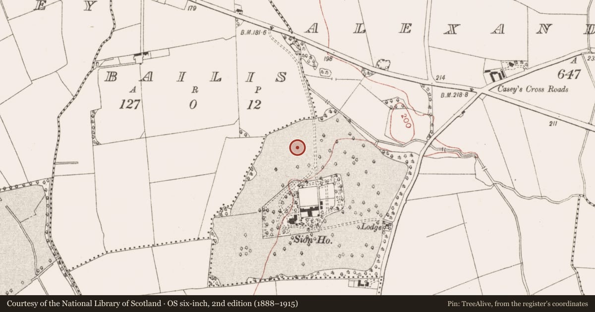 Ordnance Survey six-inch map, 2nd edition (1888–1915) covering the location of House - 17th century, Alexander Reid, County Meath, with a pin at the register's coordinates