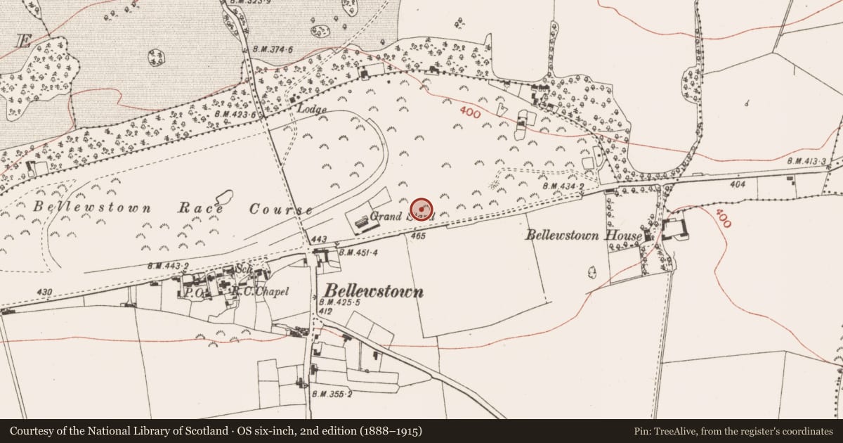 Ordnance Survey six-inch map, 2nd edition (1888–1915) covering the location of Cist, Collierstown, County Meath, with a pin at the register's coordinates