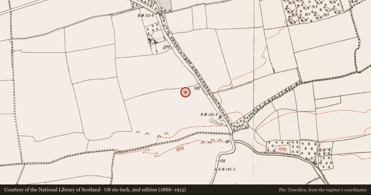 Ordnance Survey six-inch map, 2nd edition (1888–1915) covering the location of Excavation - miscellaneous, Dardistown, County Meath, with a pin at the register's coordinates