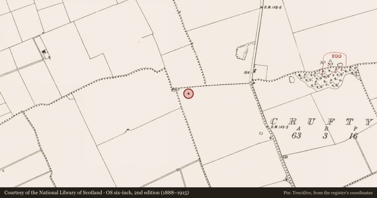 Ordnance Survey six-inch map, 2nd edition (1888–1915) covering the location of Kiln, Kilsharvan, County Meath, with a pin at the register's coordinates