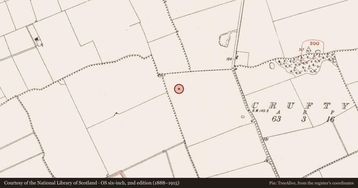 Ordnance Survey six-inch map, 2nd edition (1888–1915) covering the location of Structure, Kilsharvan, County Meath, with a pin at the register's coordinates