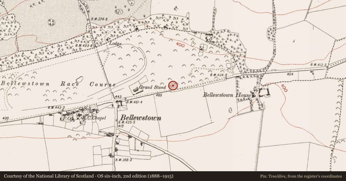 Ordnance Survey six-inch map, 2nd edition (1888–1915) covering the location of Ring-ditch, Collierstown, County Meath, with a pin at the register's coordinates