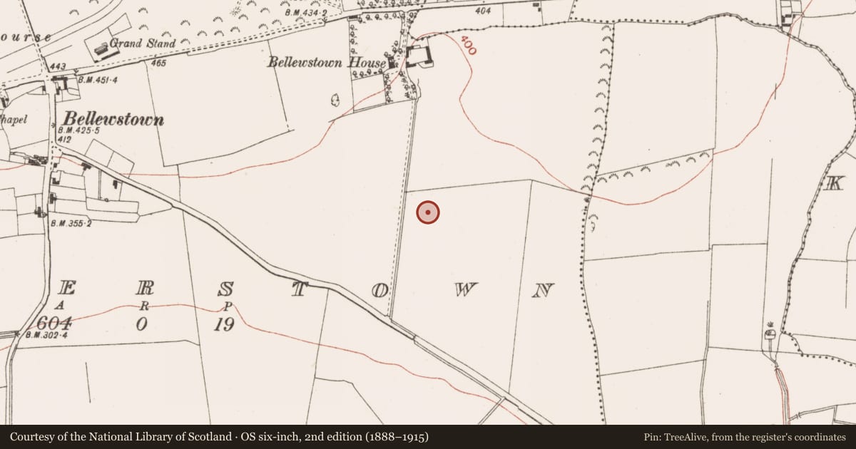 Ordnance Survey six-inch map, 2nd edition (1888–1915) covering the location of Enclosure, Collierstown, County Meath, with a pin at the register's coordinates