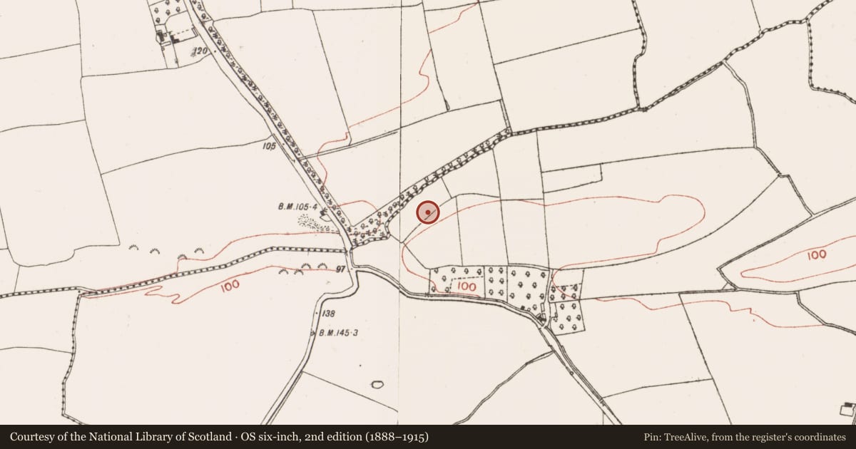 Ordnance Survey six-inch map, 2nd edition (1888–1915) covering the location of Excavation - miscellaneous, Lisdornan, County Meath, with a pin at the register's coordinates