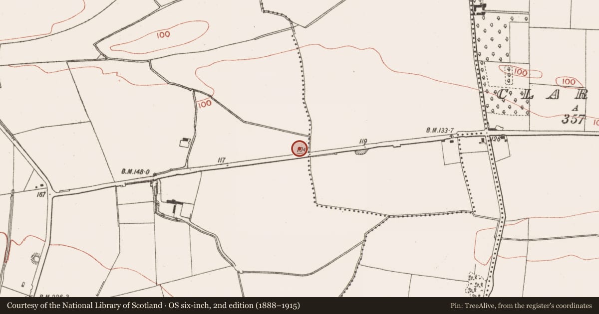 Ordnance Survey six-inch map, 2nd edition (1888–1915) covering the location of Excavation - miscellaneous, Lisdornan, County Meath, with a pin at the register's coordinates