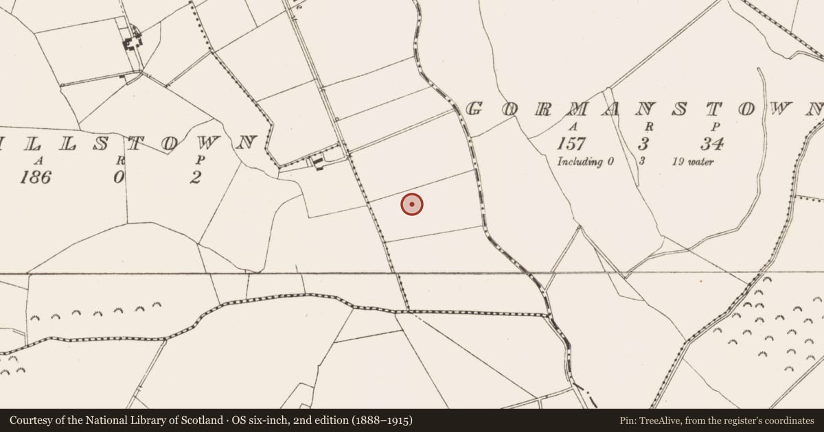Ordnance Survey six-inch map, 2nd edition (1888–1915) covering the location of Enclosure, Kildalkey, County Meath, with a pin at the register's coordinates