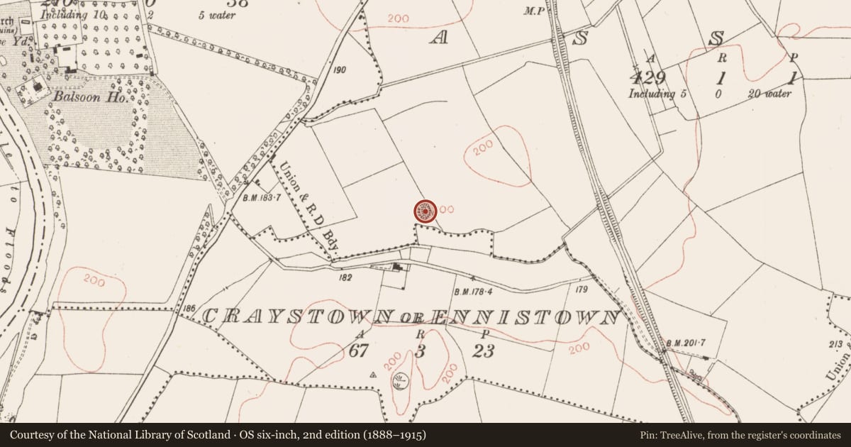 Ordnance Survey six-inch map, 2nd edition (1888–1915) covering the location of Ringfort - rath, Assey, County Meath, with a pin at the register's coordinates