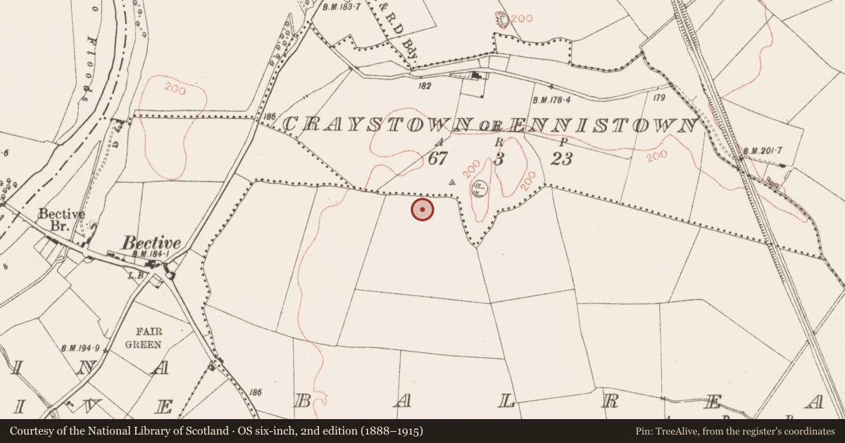 Ordnance Survey six-inch map, 2nd edition (1888–1915) covering the location of Enclosure, Balreask, County Meath, with a pin at the register's coordinates