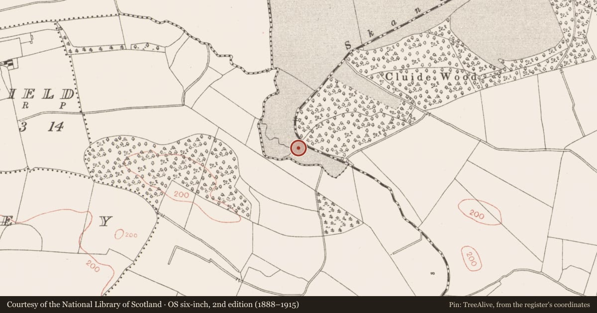 Ordnance Survey six-inch map, 2nd edition (1888–1915) covering the location of Fulacht fia, Ballinter, County Meath, with a pin at the register's coordinates