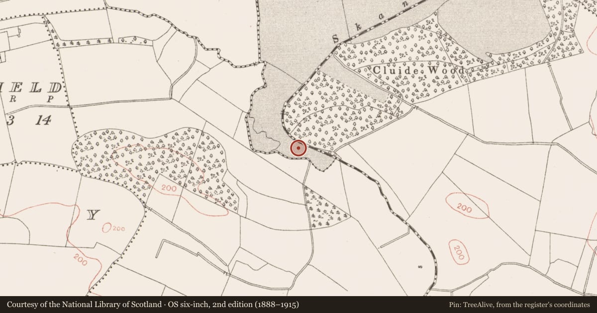 Ordnance Survey six-inch map, 2nd edition (1888–1915) covering the location of Fulacht fia, Ballinter, County Meath, with a pin at the register's coordinates