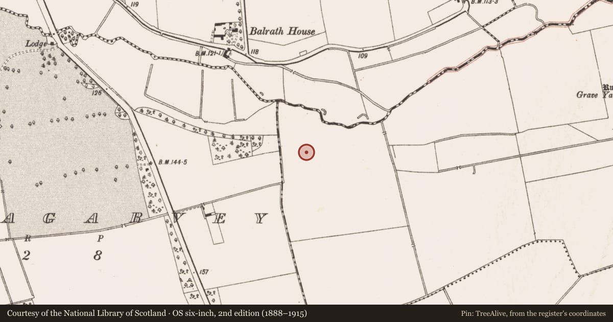 Ordnance Survey six-inch map, 2nd edition (1888–1915) covering the location of Enclosure, Timoole, County Meath, with a pin at the register's coordinates