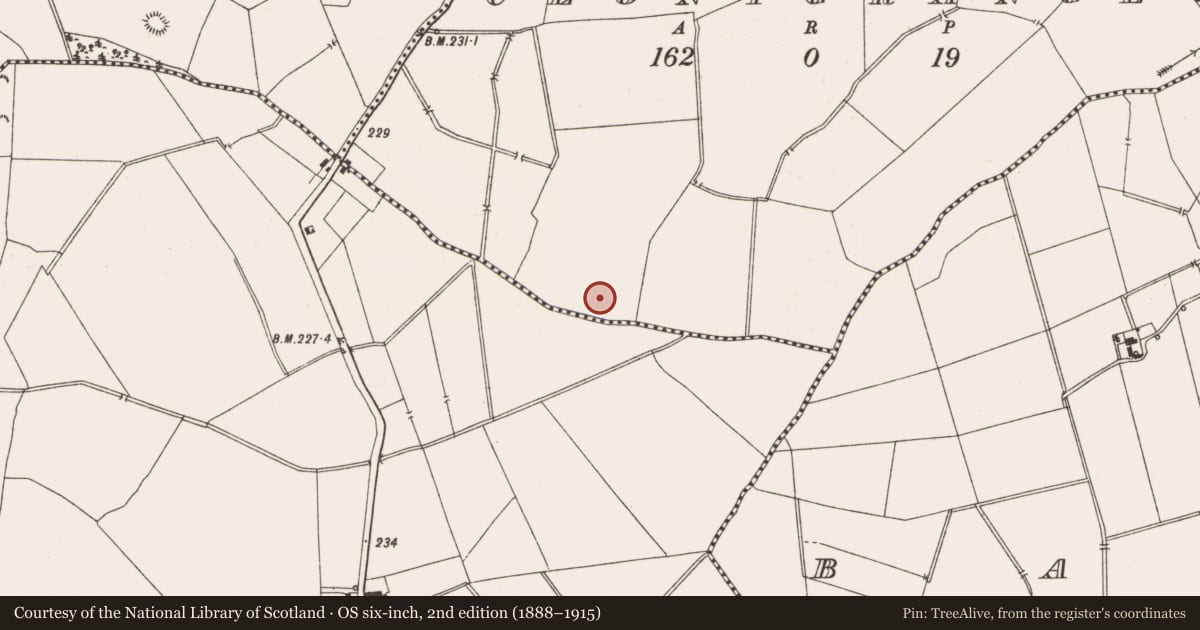 Ordnance Survey six-inch map, 2nd edition (1888–1915) covering the location of Ringfort - rath, Clonygrange, County Meath, with a pin at the register's coordinates