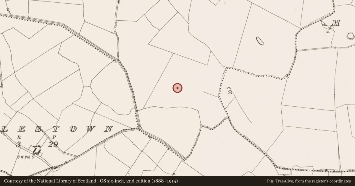 Ordnance Survey six-inch map, 2nd edition (1888–1915) covering the location of Enclosure, Ballaghtalion, County Meath, with a pin at the register's coordinates