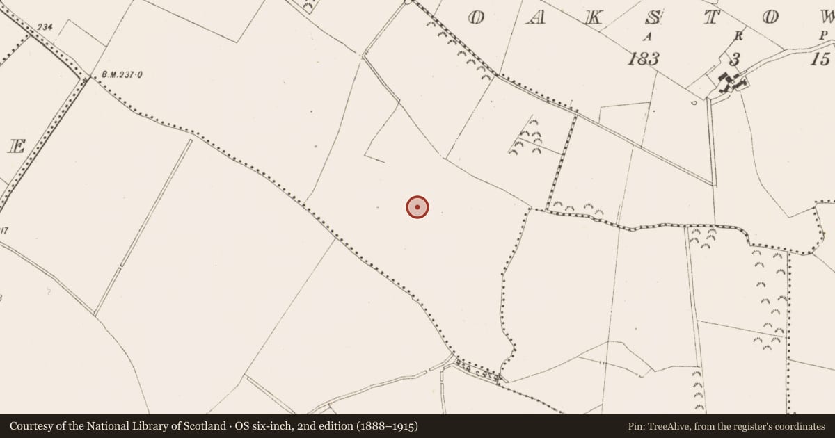 Ordnance Survey six-inch map, 2nd edition (1888–1915) covering the location of Enclosure, Phillinstown, County Meath, with a pin at the register's coordinates