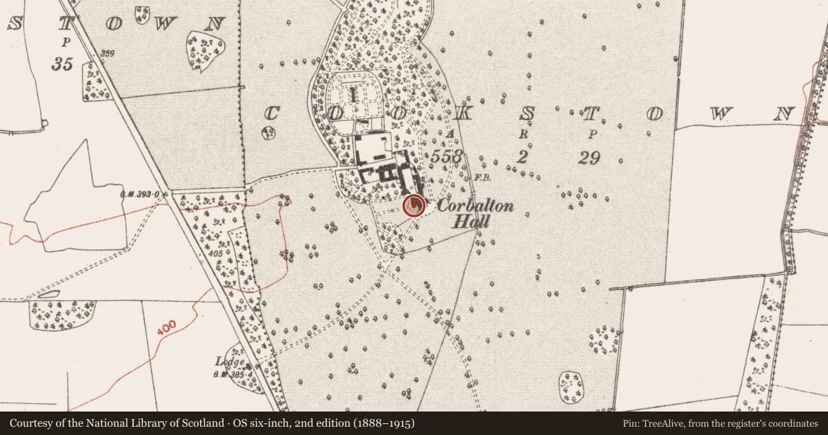 Ordnance Survey six-inch map, 2nd edition (1888–1915) covering the location of House - 16th/17th century, Cookstown, County Meath, with a pin at the register's coordinates