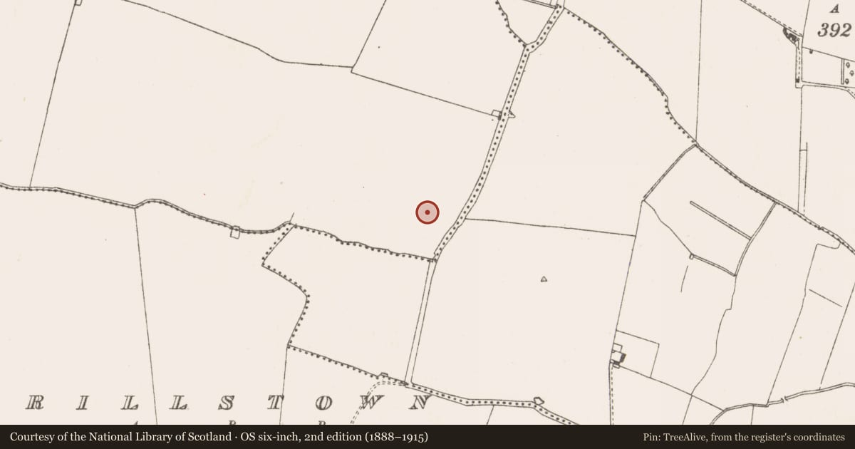 Ordnance Survey six-inch map, 2nd edition (1888–1915) covering the location of Hearth, Clowanstown, County Meath, with a pin at the register's coordinates