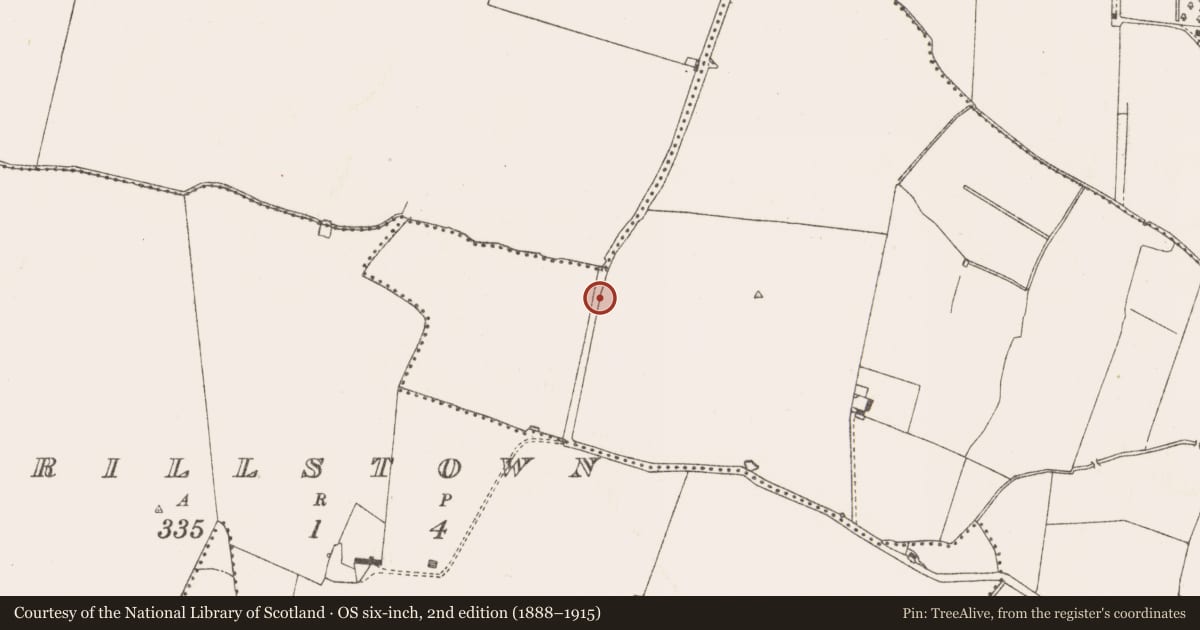Ordnance Survey six-inch map, 2nd edition (1888–1915) covering the location of Building, Trevet, County Meath, with a pin at the register's coordinates