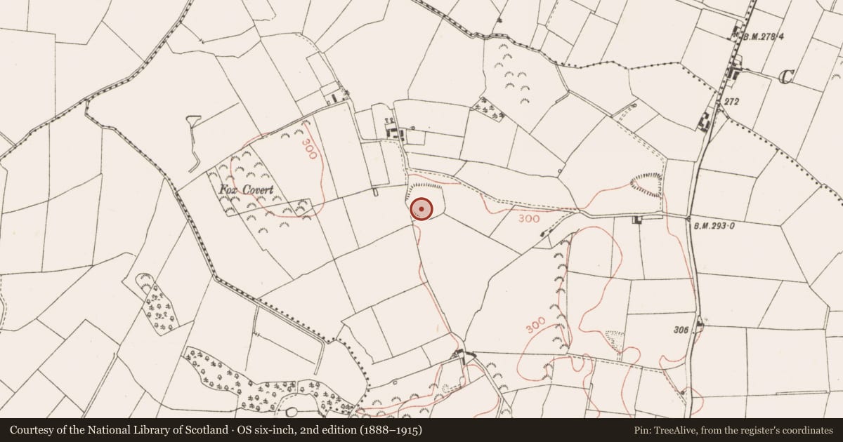 Ordnance Survey six-inch map, 2nd edition (1888–1915) covering the location of Ringfort - rath, Clondoogan, County Meath, with a pin at the register's coordinates