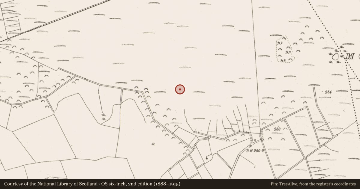 Ordnance Survey six-inch map, 2nd edition (1888–1915) covering the location of Road - class 3 togher, Knockersally Or Colehill, County Meath, with a pin at the register's coordinates