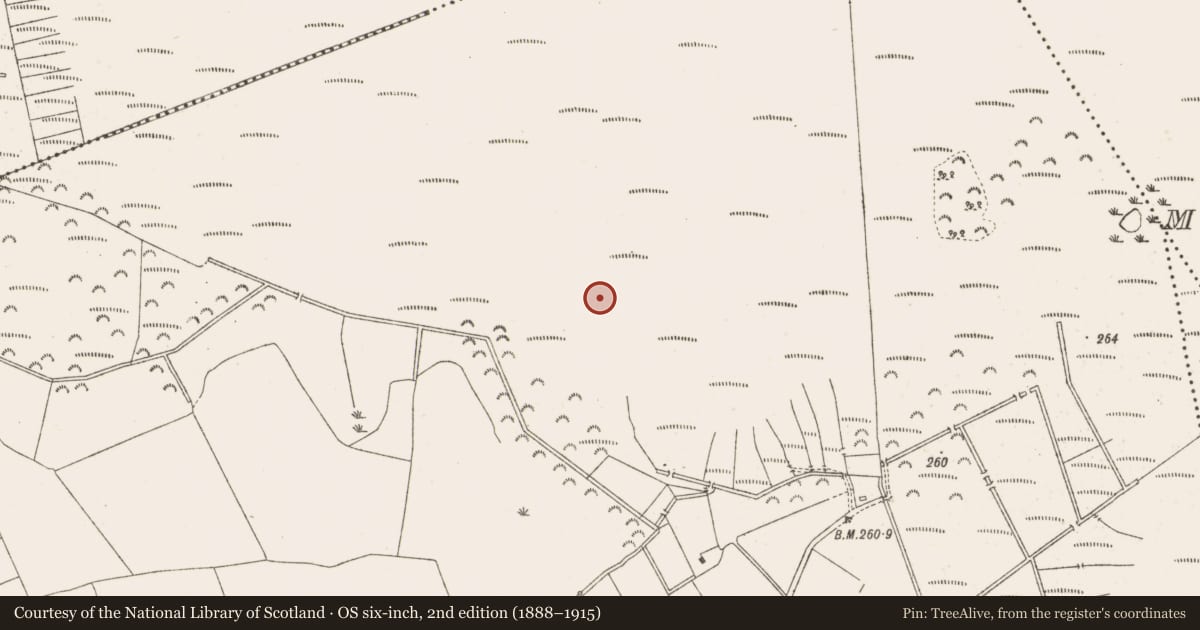 Ordnance Survey six-inch map, 2nd edition (1888–1915) covering the location of Road - class 1 togher, Knockersally Or Colehill, County Meath, with a pin at the register's coordinates