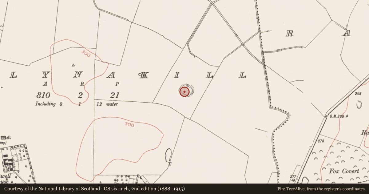 Ordnance Survey six-inch map, 2nd edition (1888–1915) covering the location of Ringfort - rath, Ballynakill, County Meath, with a pin at the register's coordinates