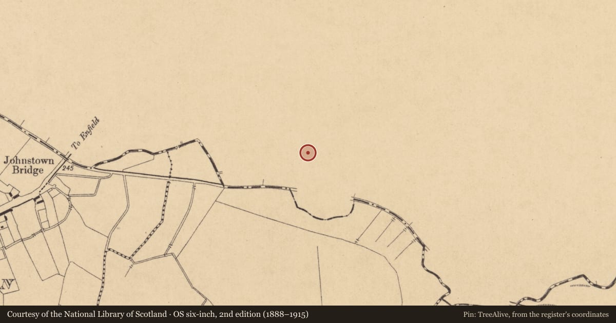 Ordnance Survey six-inch map, 2nd edition (1888–1915) covering the location of Earthwork, Johnstown (Moyfenrath Lower By., Rathcore Par.), County Meath, with a pin at the register's coordinates