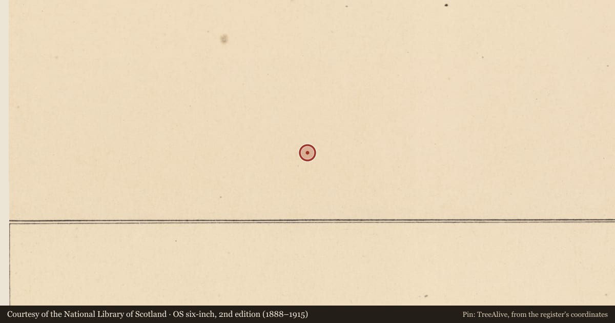 Ordnance Survey six-inch map, 2nd edition (1888–1915) covering the location of Ring-ditch, Warrenstown, County Meath, with a pin at the register's coordinates